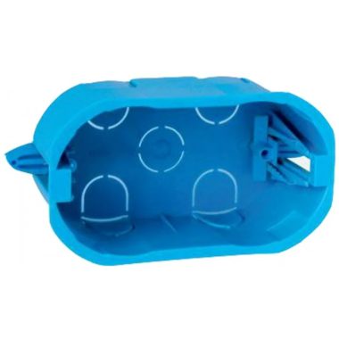 ELMARK 24205 "Life Style" hármas gipszkarton szerelvénydoboz, kék