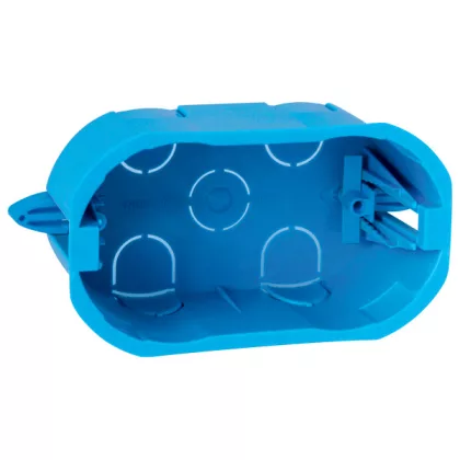   ELMARK 24205 "Life Style" triple plasterboard assembly box, blue