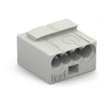 Wago 243-304 MICRO PUSH WIRE® csatlakozó kötődobozokhoz; tömör vezetékeknek; max. 0,8 mm Ø