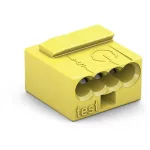 Wago 243-504 MICRO PUSH WIRE® csatlakozó kötődobozokhoz; tömör vezetékeknek; max. 0,8 mm Ø