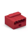 Wago 243-804 MICRO PUSH WIRE® csatlakozó kötődobozokhoz; tömör vezetékeknek; max. 0,8 mm Ø; 4 vezeték; világosszürke fedél