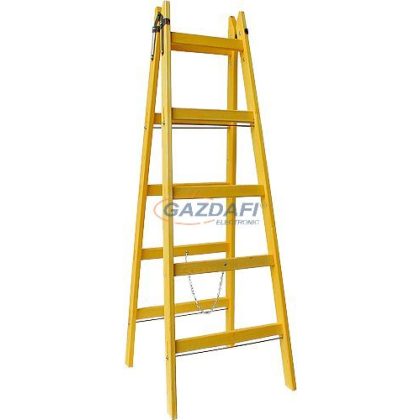 Falétra, A05, 165cm, 5 fokos, lakkozott