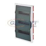   ELEKTRO-PLAST 2516-01 2516-01 Süllyesztett elosztódoboz 3x12modulos átlátszó zöld ajtóval 350x560x102mm
