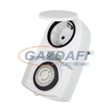 COMMEL 260-201 időkapcsoló, mehcanikus, 230V, 16A, 3500W, IP44