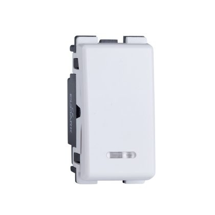   ELMARK "Lecce" süllyesztett egypólusú kapcsoló jelzfénnyel, fehér