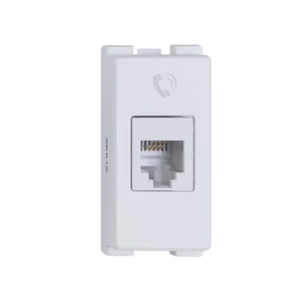   ELMARK "Lecce" süllyesztett telefon aljzat, fehér