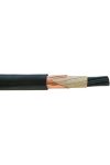E-YCY 2x4/16mm2 Árnyékolt erősáramú kábel PVC RE 0,6/1kV fekete