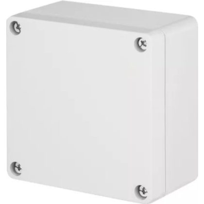   Cutie de joncțiune ELEKTRO-PLAST 2701-00 cu perete lateral neted, 105x105x66mm, gri, IP65