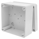   ELEKTRO-PLAST 2701-01 junction box with transparent cover, 105x105x66mm, gray, IP65