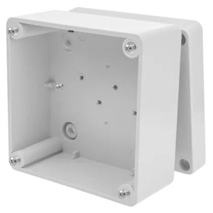   ELEKTRO-PLAST 2701-01 kötődoboz átlátszó fedéllel, 105x105x66mm, szürke, IP65