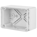   ELEKTRO-PLAST 2703-01 junction box with transparent cover, 110x75x59mm, gray, IP65
