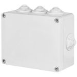   ELEKTRO-PLAST 2703-02 junction box with 8 conical cable entry, with screw cover, 130x95x58mm, gray, IP55