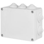   ELEKTRO-PLAST 2707-02 junction box with 8 conical cable entries, screw cover, 198x139x82mm, gray, IP55