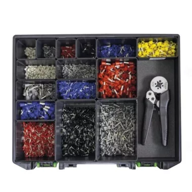 Haupa 270881 5.200 darab szigetelt érvéghüvely készlet (DIN színsorozat)