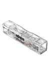 Wago 2773-2401 PUSH WIRE® soros vezeték összekötő; tömör és sodrott vezetékekhez; max. 4 mm²; 2 vezeték; áttetsző készülékház; Átlátszó burkolat