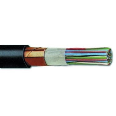 F-2YC2Y 10x2x0,8mm2 telecommunication cable with copper strip shielding PE 200/300V black