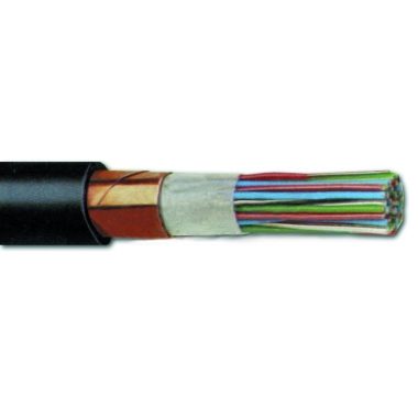  F-2YC2Y 10x2x0,6mm2 cablu de telecomunicație cu bandă de cupru ecranare PE 200 / 300V negru