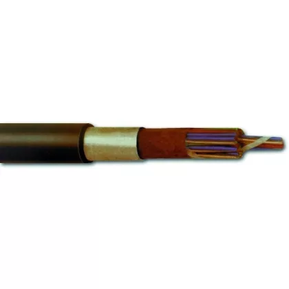    F-2YJA2Y 100x2x0,6mm2 cablu de telecomunicații cu drenaj PVC 200 / 300V negru