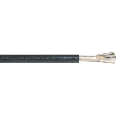 MEINHART S.C. RE-2X(ST)YV-FL 12x2x1,3mm2 PIMF Többszörösen árnyékolt műszerkábel RM 300V kék