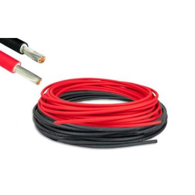 Szolár vezeték 1x6 H1Z2Z2-K fekete (Solar kábel)