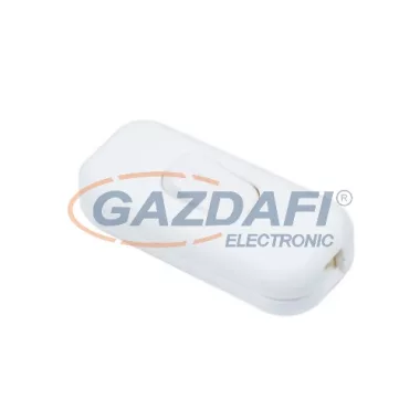 COMMEL 293-701 zsinórközi kapcsoló, 250V, 2.5A, fehér COMMEL 293-701 zsinórközi kapcsoló, 250V, 2.5A, fehér