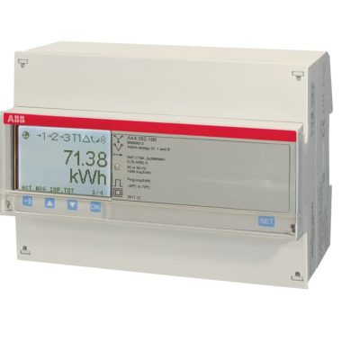 ABB 2CMA170537R1000 A44 352-100 Háromfázisú fogyasztásmérő, 3x57/100-288/500V AC; 2 kimenet - 2 bemenet; ÁV (6A)