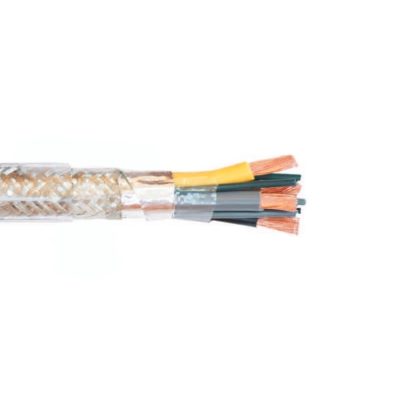   2YSLCY 4x4mm2 Cablu de conectare motor ecranat interior acoperit PVC 0,6 / 1kV, transparent