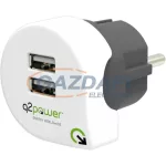 Dupla USB töltő "Dual USB Charger 2.4A Europe"