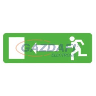 "Kijárat balra" Utánvilágító tábla, 300x100mm