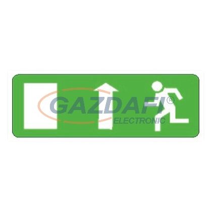   "Kijárat felfele" Utánvilágító tábla, 300x100mm