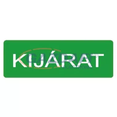 "Kijárat" Utánvilágító tábla, 300x100mm