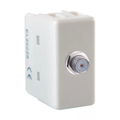   ELMARK "Life style" süllyesztett SAT csatlakozóaljzat, fehér