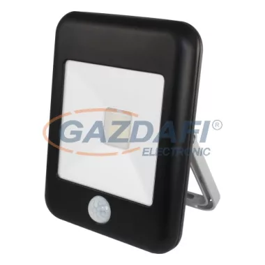 COMMEL 307-521 "Deco" LED fényvető mozgásérzékelővel, 20W, 1400lm, 4000K, fekete, 240V, IP44, fekete