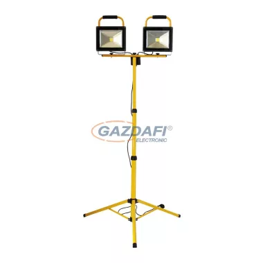 COMMEL 308-530 Állványos Led fényvető 2x30W, IP65, hideg fehér