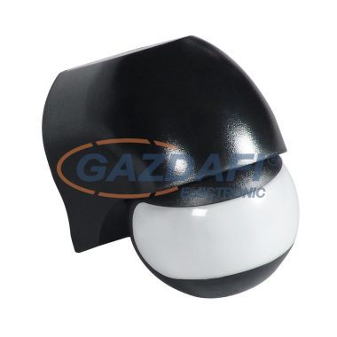 COMMEL 310-102 infravörös mozgásérzékelő, fekete, 180°, 12m