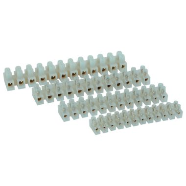 ELMARK csavaros vezetékösszeköt, 12 tagú, 6A, 4mm2, fehér ELMARK csavaros vezetékösszeköt, 12 tagú, 6A, 4mm2, fehér
