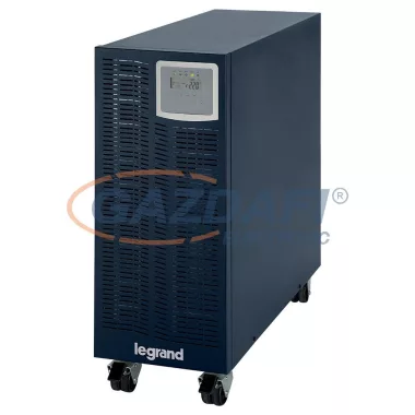 LEGRAND 310128 KEOR-S 6 kVA 17 perc BEM: 6mm2 KIM: 6mm2 RS232 SNMP szlot online kettős konverziós szünetmentes torony (UPS)