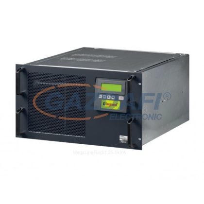   LEGRAND 310383 MEGALINE 3,75 kVA 13 perc BEM: Schuko/FR dugó KIM: 4xSchuko RS232 online kettős konverziós szünetmentes rack (UPS)