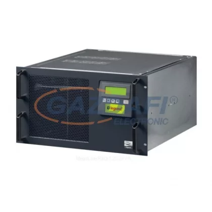   LEGRAND 310391 MEGALINE 2,5 kVA 30 perc BEM: Schuko/FR dugó KIM: 4xSchuko RS232 online kettős konverziós szünetmentes rack (UPS)