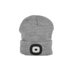 SG PRO szürke Led-es sapka L, 4 x SMD LED, USB töltés