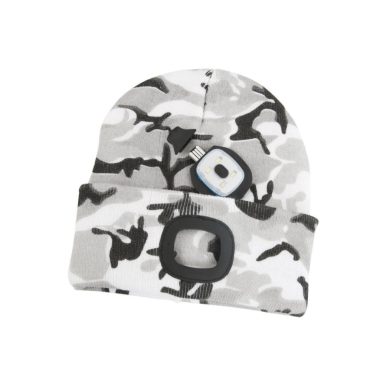 SG PRO Albacore szürke álcázás Led-es  sapka L, 4x SMD LED, USB töltés