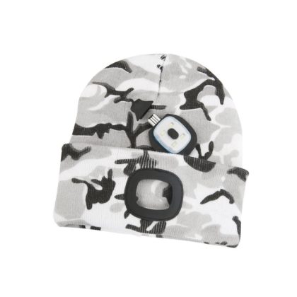   SG PRO Albacore szürke álcázás Led-es  sapka L, 4x SMD LED, USB töltés