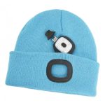   SG PRO téli világoskék Led-es sapka  4 x SMD Led, USB töltés