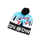   SG PRO x-mas Let it snow kék Led-es  bojtos sapka L, 4 x SMD Led, USB töltés