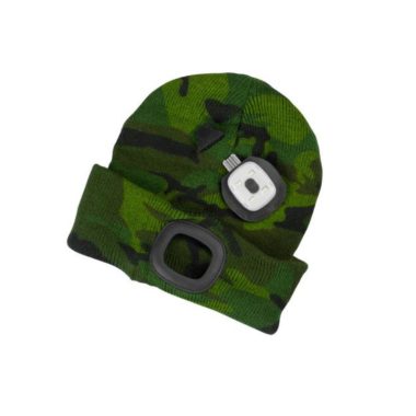 SG PRO Albacore gyerek Led-es  terepmintás sapka M, 4xSMD Led, USB Töltés