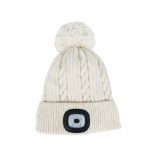   SG PRO Damon Led-es bojtos fehér sapka L, 4 x SMD Led, USB töltés