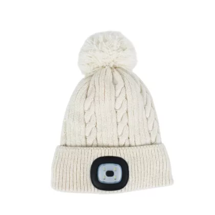   SG PRO Damon Led-es bojtos fehér sapka L, 4 x SMD Led, USB töltés