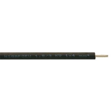 NSGAFöu 1x400mm2 Cablu special de cauciuc pentru tensiuni mecanice mari de 1,8 / 3kV negru