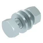 OBO 3163091 SKS 12X30 F Hatlapfejű Csavar anyával és alátéttel M12x30 tűzihorganyzott acél