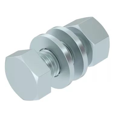 OBO 3163091 SKS 12X30 F Hatlapfejű Csavar anyával és alátéttel M12x30 tűzihorganyzott acél